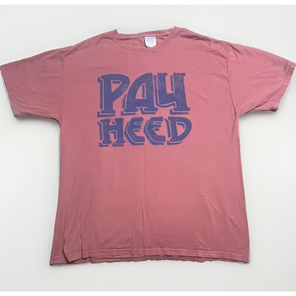 Comfort Wash Kansas Jayhawks Pay Heed Shirt XL Vintage 1941 Jayhawk Eagle NCAA